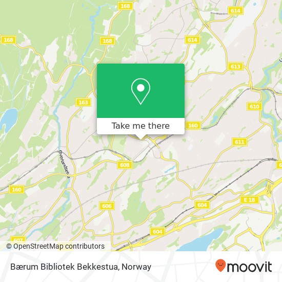 Bærum Bibliotek Bekkestua map
