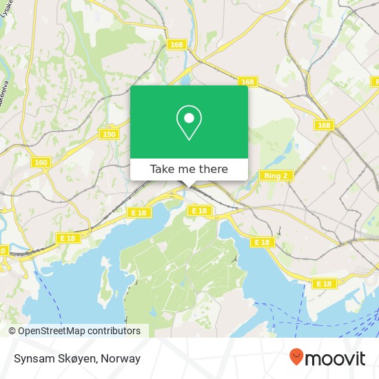 Synsam Skøyen map
