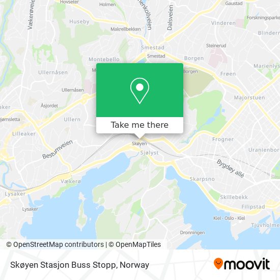 Skøyen Stasjon Buss Stopp map