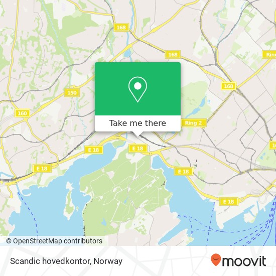 Scandic hovedkontor map