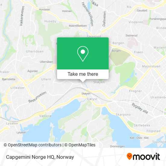 Capgemini Norge HQ map