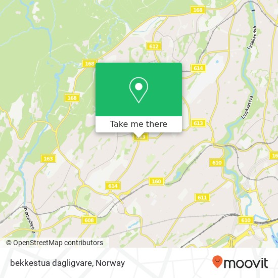 bekkestua dagligvare map