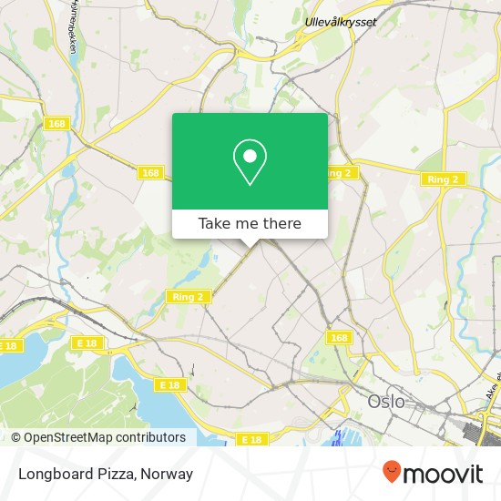 Longboard Pizza map