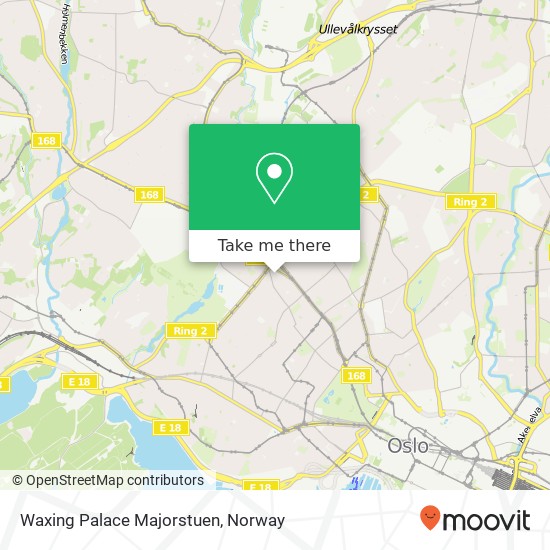 Waxing Palace Majorstuen map