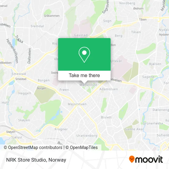 NRK Store Studio map