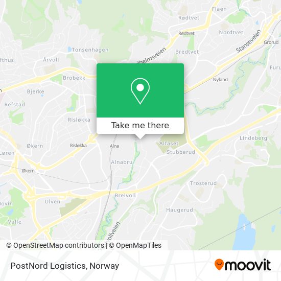 PostNord Logistics map