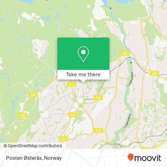 Posten Østerås map