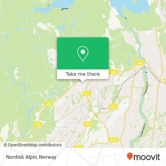 Nordisk Alpin map