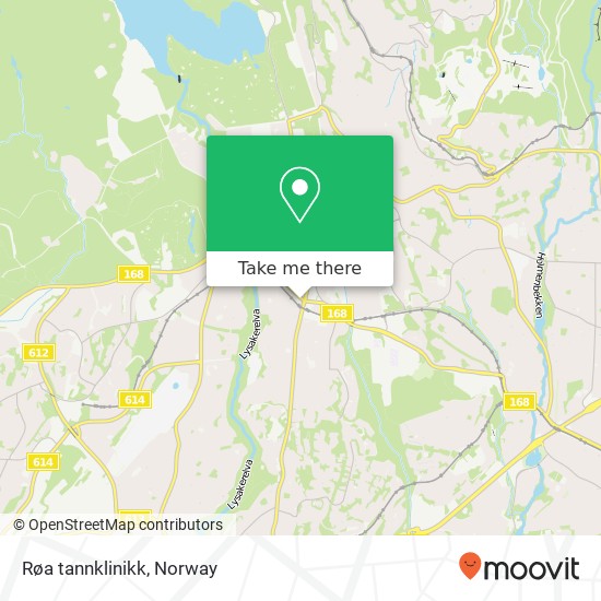 Røa tannklinikk map