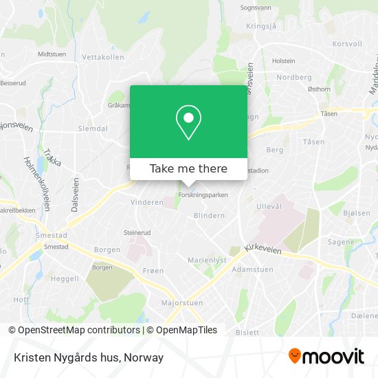 Kristen Nygårds hus map