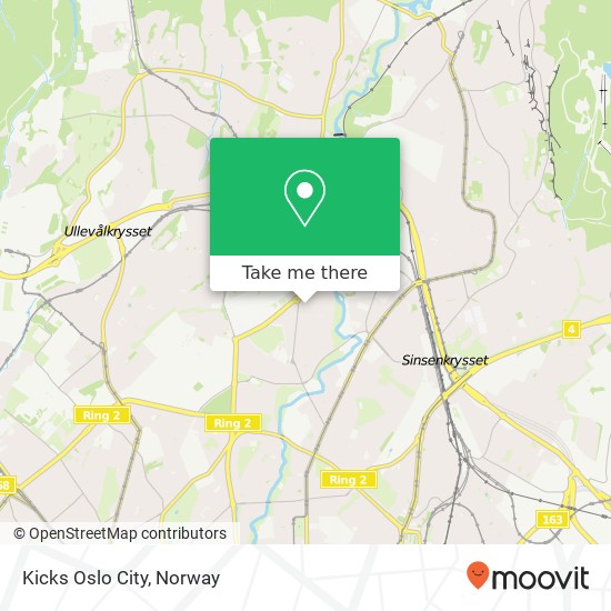 Kicks Oslo City map