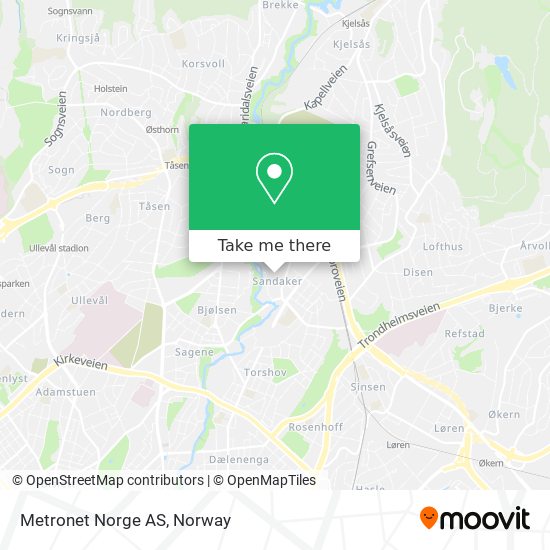 Metronet Norge AS map