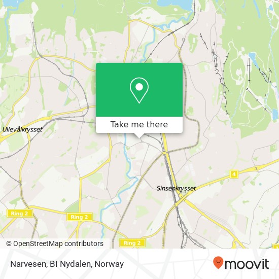 Narvesen, BI Nydalen map