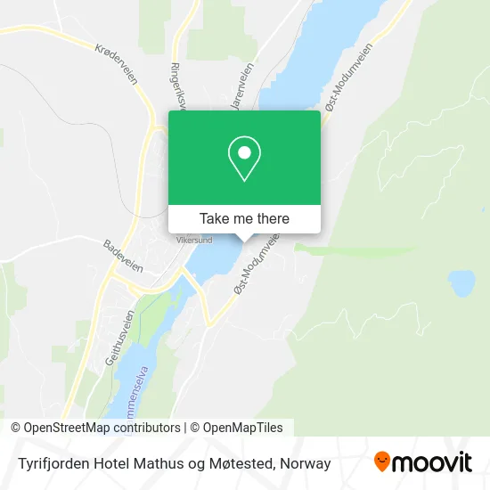 Tyrifjorden Hotel Mathus og Møtested map
