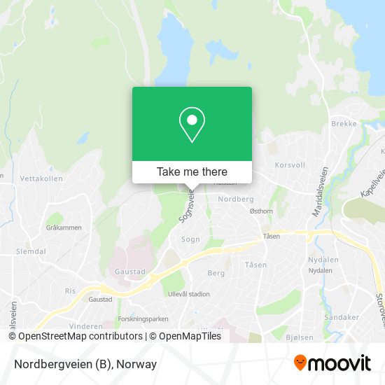 Nordbergveien (B) map