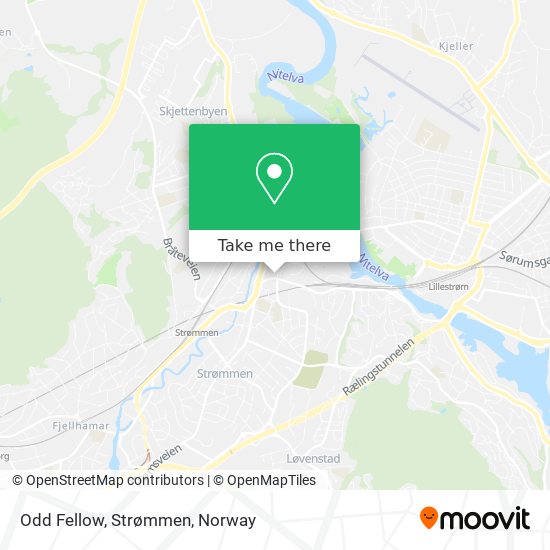 Odd Fellow, Strømmen map
