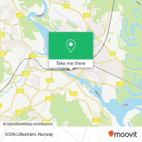 ICON Lillestrøm map