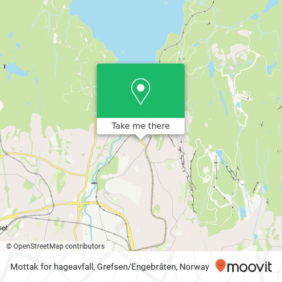 Mottak for hageavfall, Grefsen / Engebråten map
