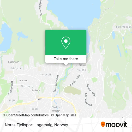 Norsk Fjellsport Lagersalg map