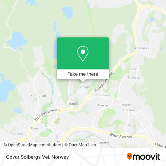 Odvar Solbergs Vei map