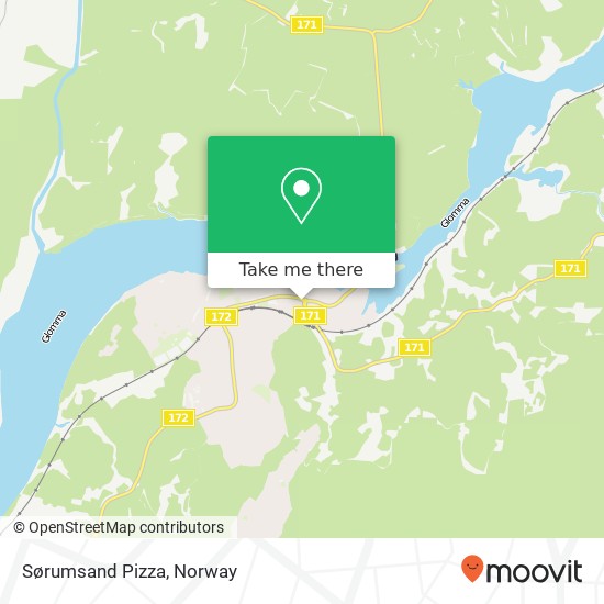 Sørumsand Pizza map