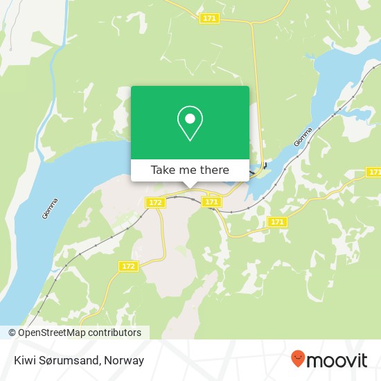 Kiwi Sørumsand map
