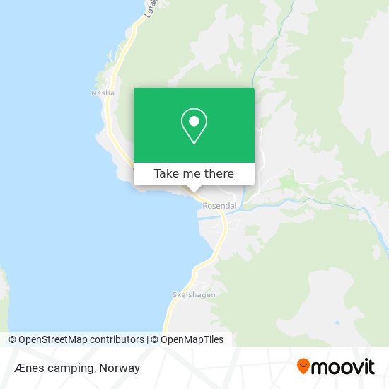 Ænes camping map