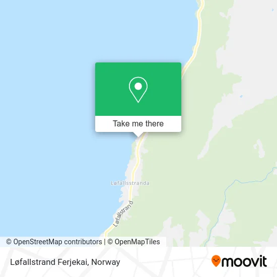 Løfallstrand Ferjekai map