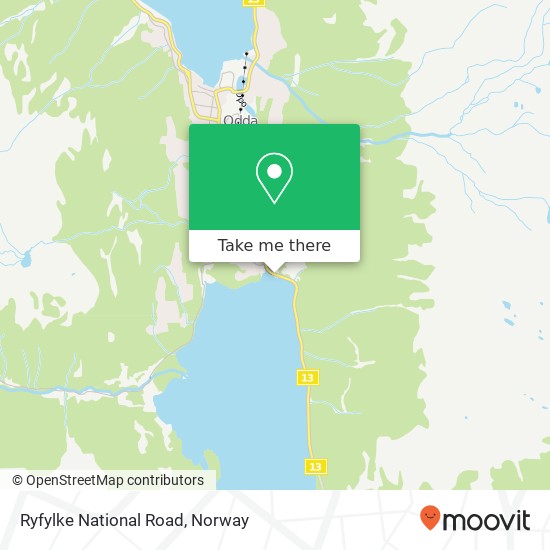 Ryfylke National Road map