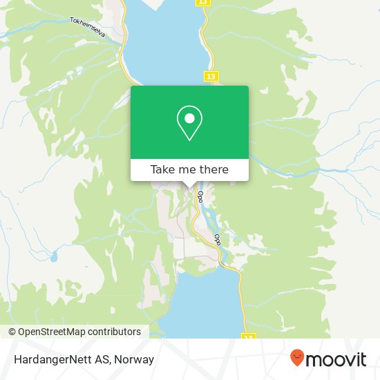 HardangerNett AS map