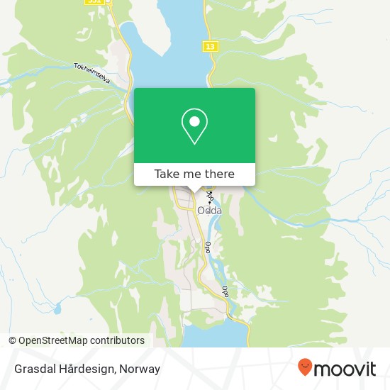 Grasdal Hårdesign map