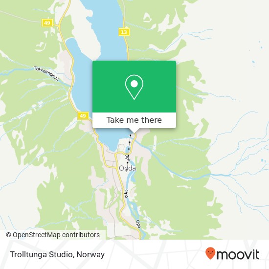 Trolltunga Studio map