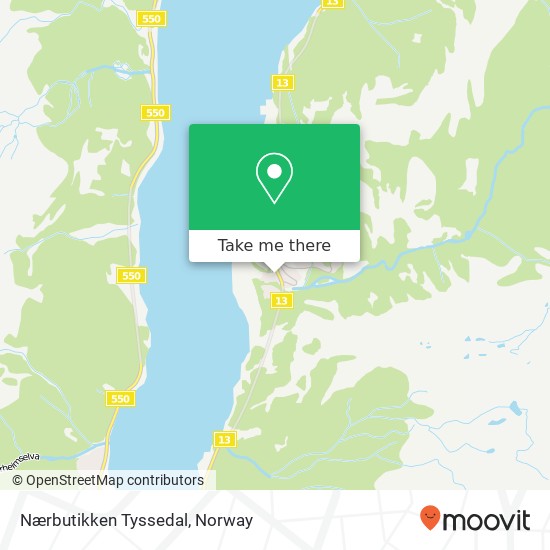 Nærbutikken Tyssedal map