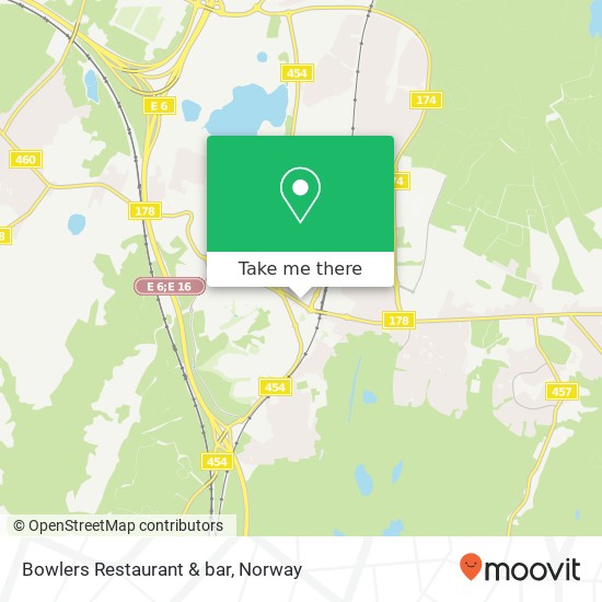 Bowlers Restaurant & bar map