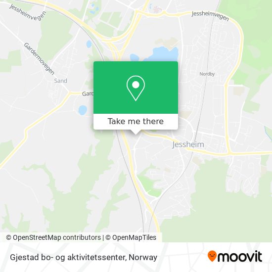 Gjestad bo- og aktivitetssenter map