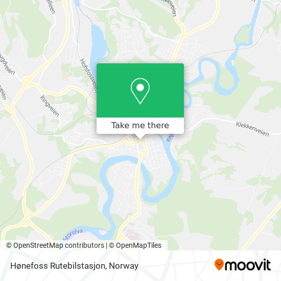 Hønefoss Rutebilstasjon map