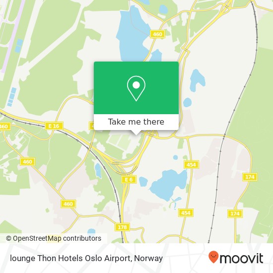 lounge Thon Hotels Oslo Airport map