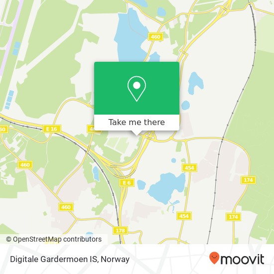 Digitale Gardermoen IS map