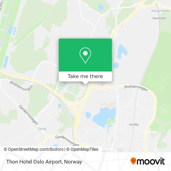 Thon Hotel Oslo Airport map
