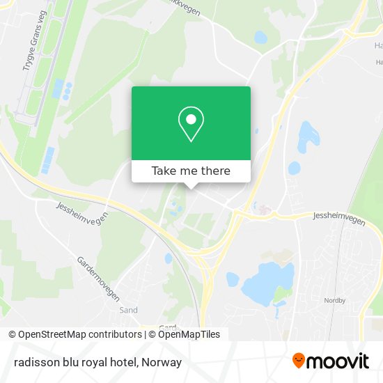 radisson blu royal hotel map