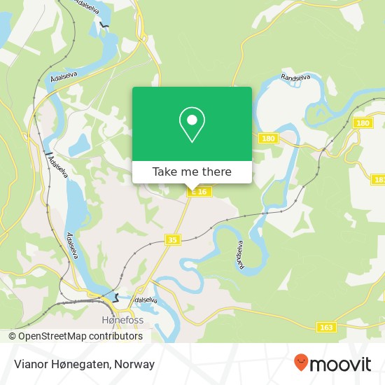 Vianor Hønegaten map