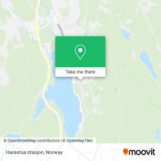 Harestua stasjon map