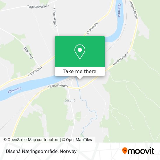 Disenå Næringsområde map