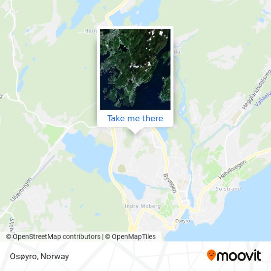 Osøyro map