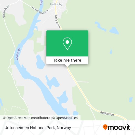 Jotunheimen National Park map