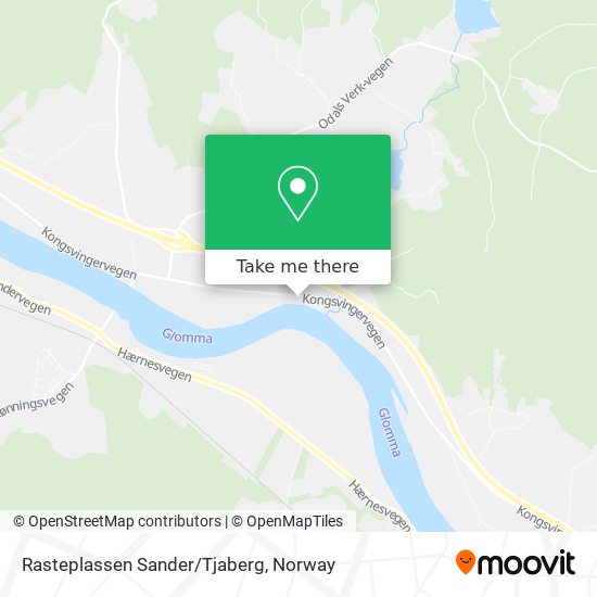 Rasteplassen Sander/Tjaberg map