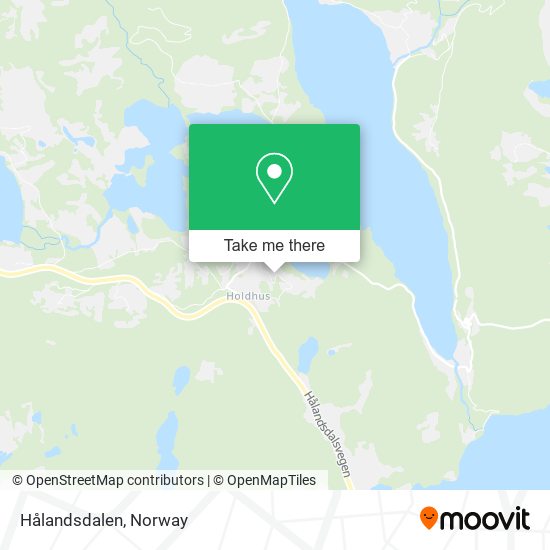 Hålandsdalen map