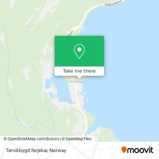 Tørvikbygd ferjekai map