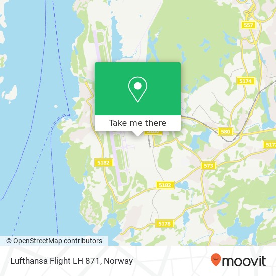 Lufthansa Flight LH 871 map