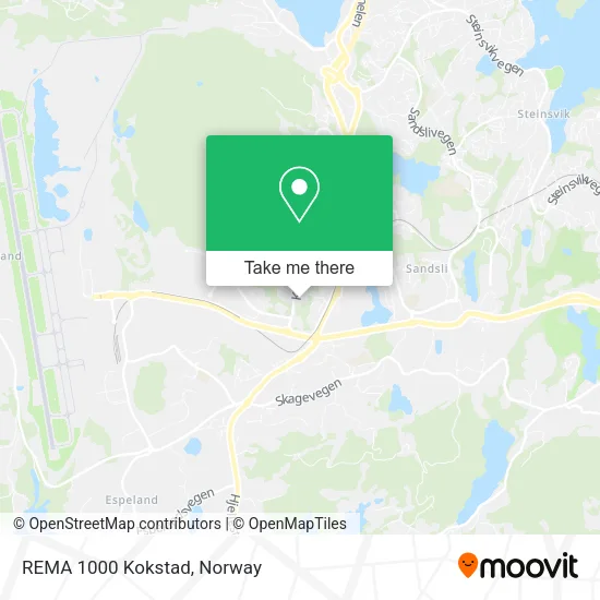 REMA 1000 Kokstad map